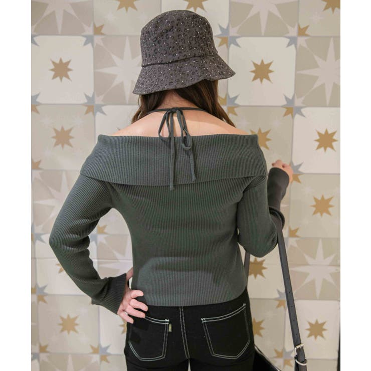 《デカ襟×ダブルジップ》大人可愛いリブトップス カーディガン | GORGE  | 詳細画像6 