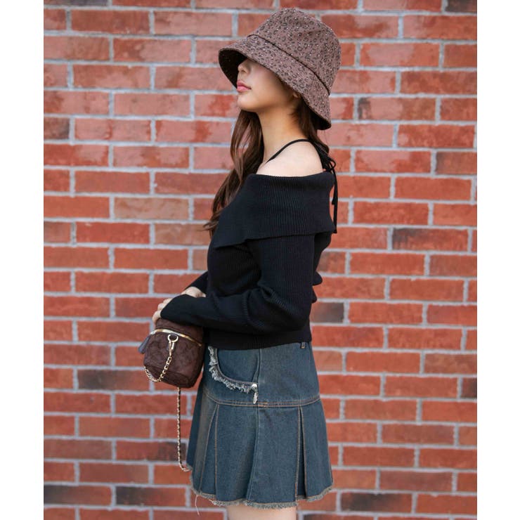 《デカ襟×ダブルジップ》大人可愛いリブトップス カーディガン | GORGE  | 詳細画像9 