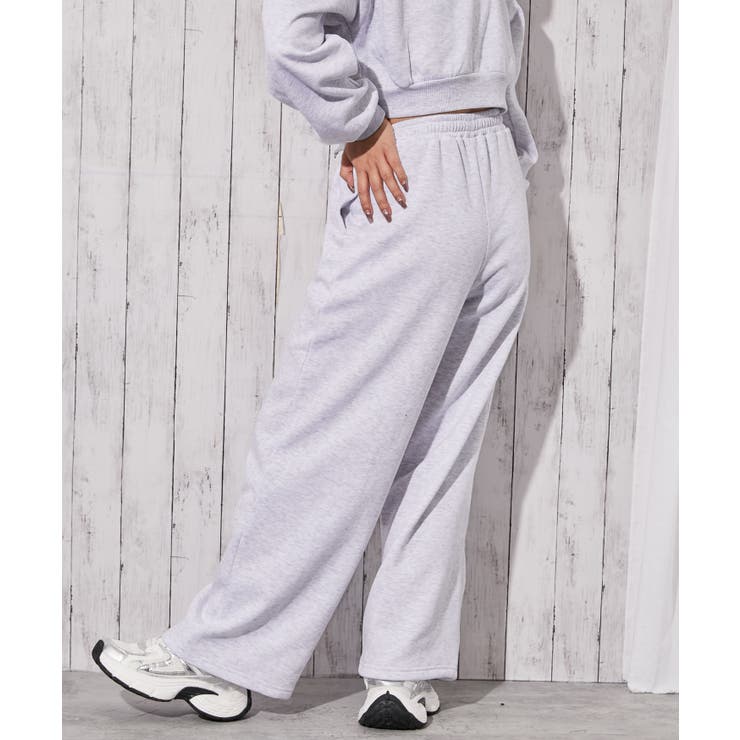 《ロゴストーン×裏起毛》ストレートスウェットパンツ 秋冬◎ | GORGE  | 詳細画像3 