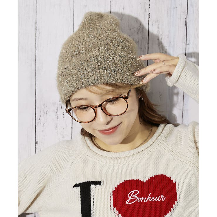 《ふわもこ質感×ミックス糸》レディース ミックスシャギー ニット帽 | GORGE  | 詳細画像1 