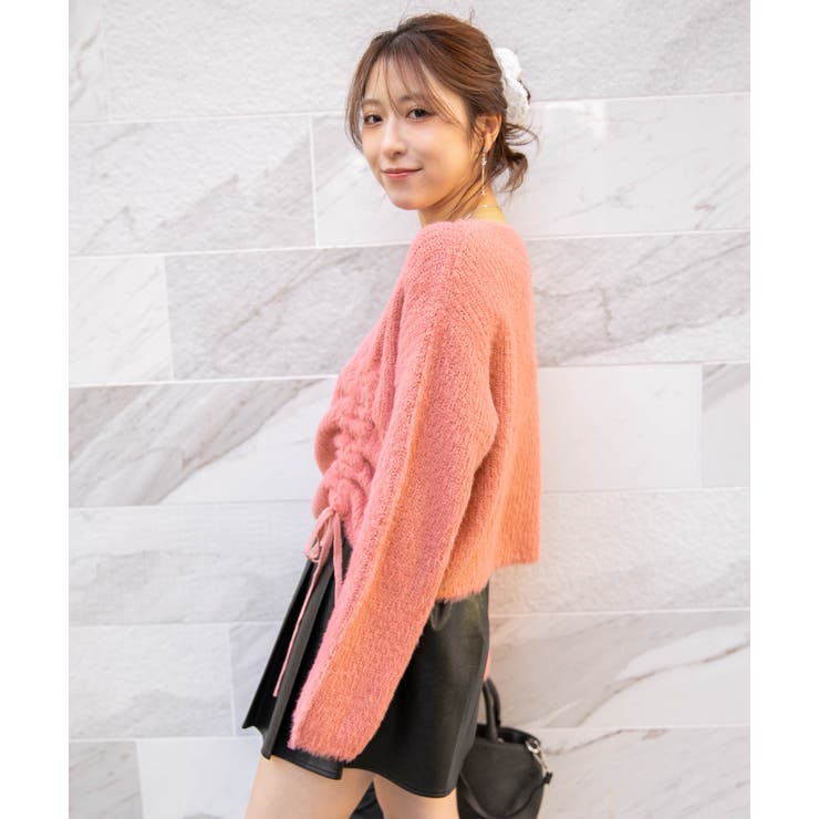 ストリート×フェミ映え◎くしゅギャザー秋冬ニットトップス | GORGE  | 詳細画像5 