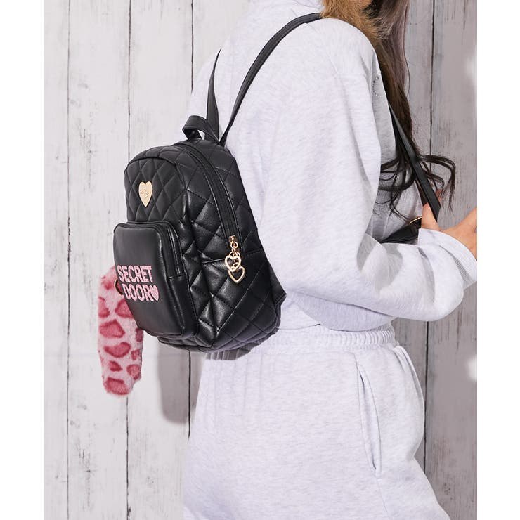 《ハートモチーフ×レオパードチャーム》キルティングミニリュック | GORGE  | 詳細画像2 