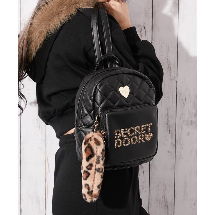 《ハートモチーフ×レオパードチャーム》キルティングミニリュック | GORGE  | 詳細画像4 