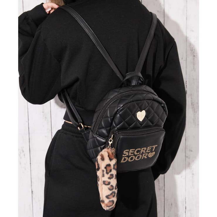《ハートモチーフ×レオパードチャーム》キルティングミニリュック | GORGE  | 詳細画像5 
