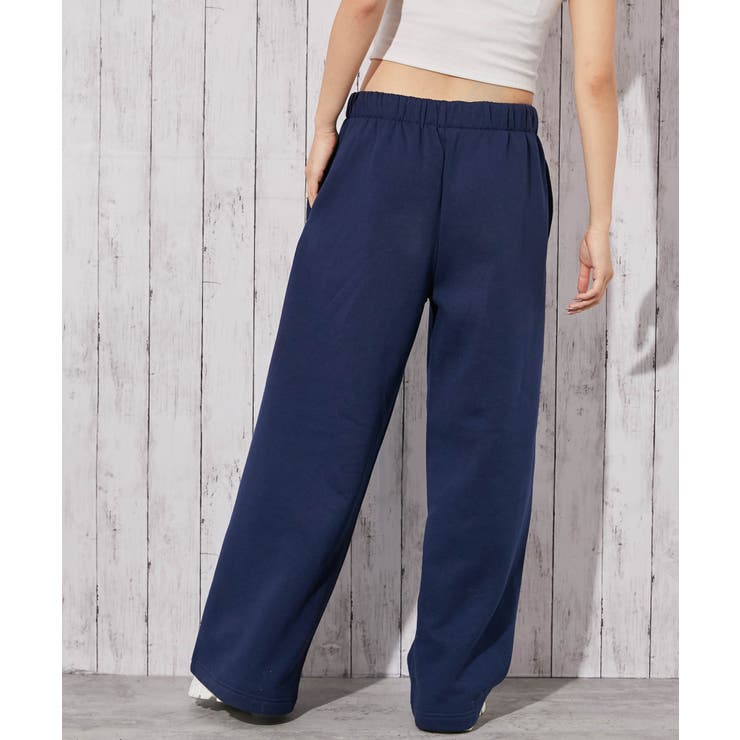 《ストーンロゴ×ワイド》ゆるシルエット◎ 裏起毛 ストリート スウェットパンツ | GORGE  | 詳細画像4 