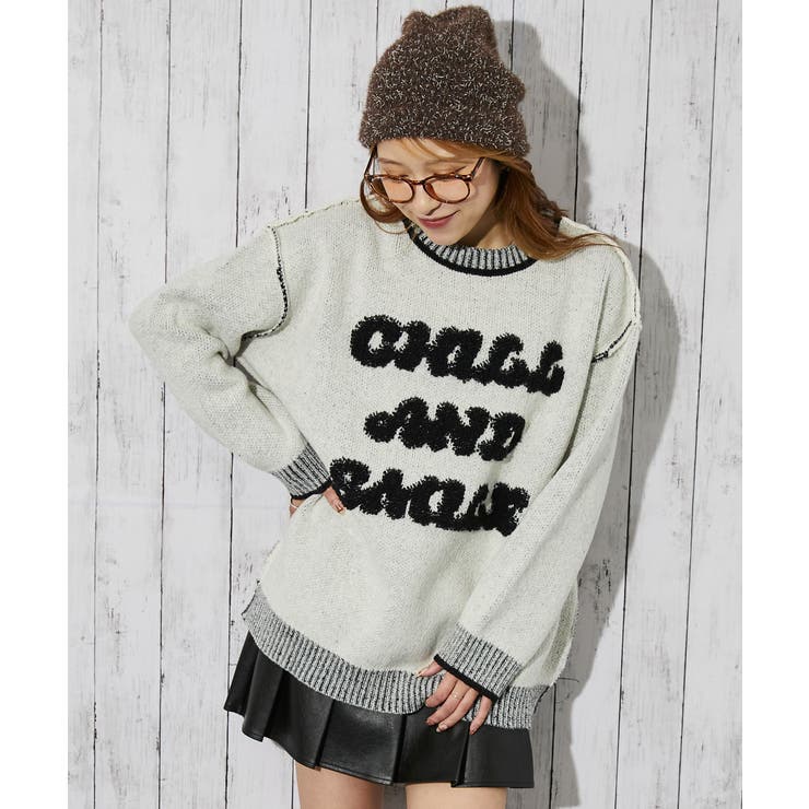 《ロゴサガラ×バイカラーデザイン》レディース ニットプルオーバー 秋冬 | GORGE  | 詳細画像10 