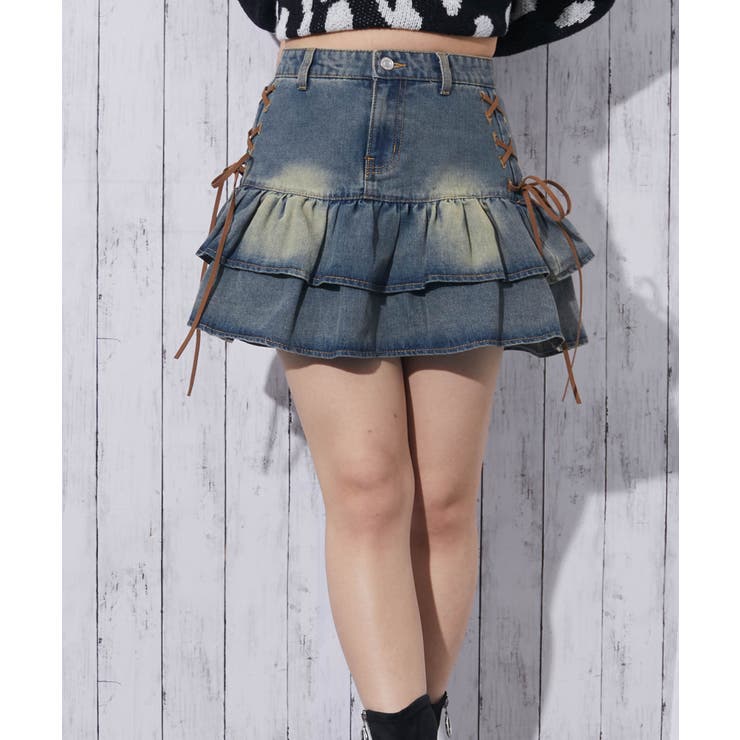 レディース デニム ミニスカート[品番：GORW0010567]｜GORGE （ゴージ