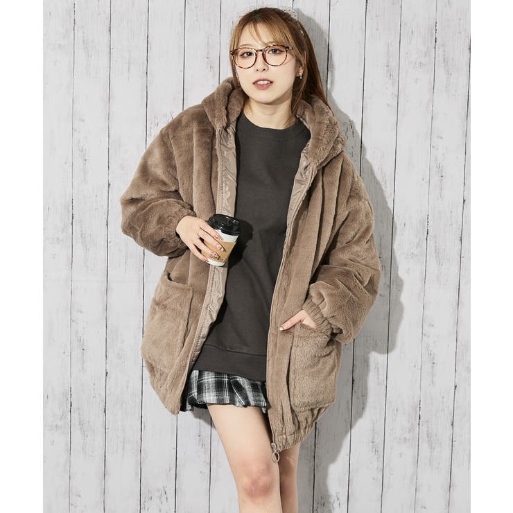 レディース ファーブルゾン フード付き | GORGE  | 詳細画像1 