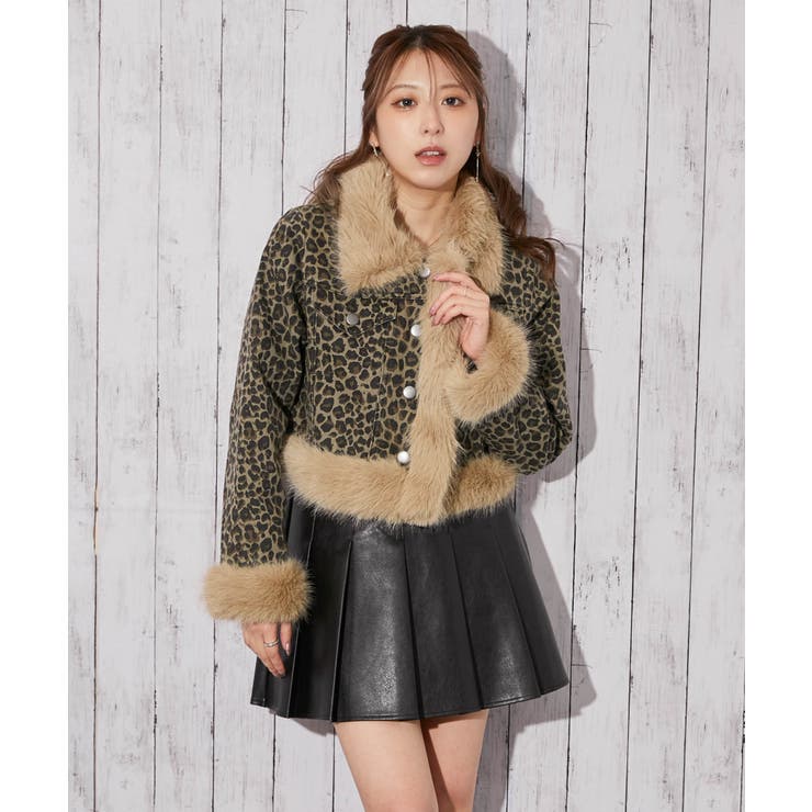 ファーデザイン×デニム》レディース ジャケット 裏付き ショート丈