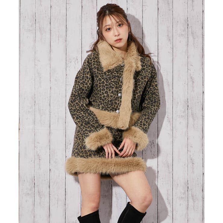 ファーデザイン×デニム》レディース ジャケット 裏付き ショート丈