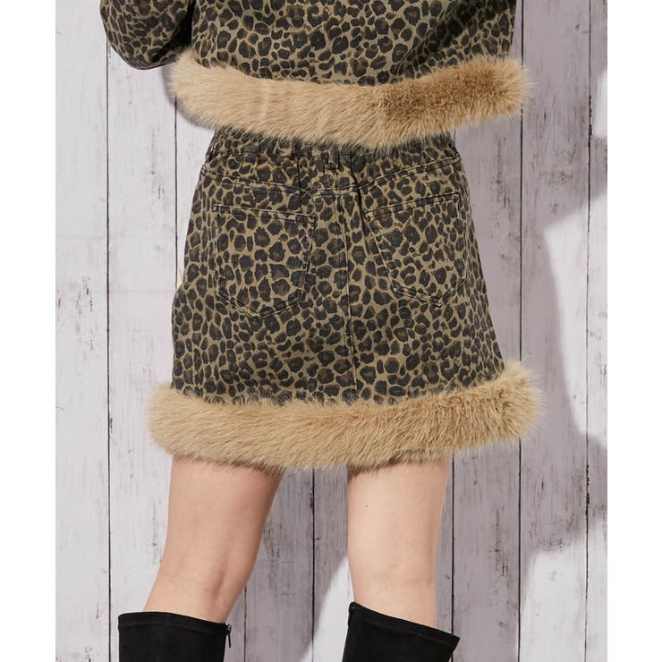 《ファー裾デザイン》レディース デニムミニスカート 秋冬 | GORGE  | 詳細画像13 