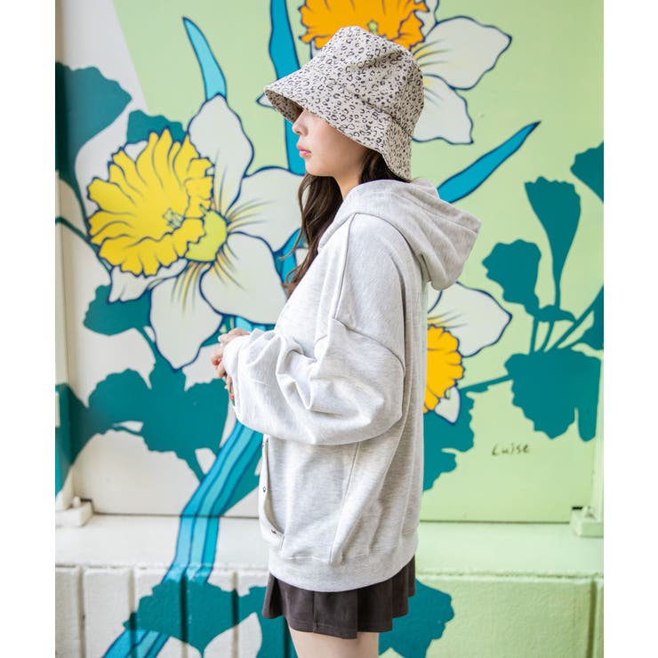 背中クロス×ロゴ×胸ワンポイントロゴ》裏毛ジップパーカー 秋冬[品番