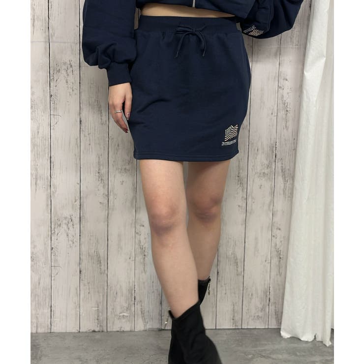 《裏毛素材×刺繍ロゴ》ミニスカート／秋冬春 セットアップ可 | GORGE  | 詳細画像8 