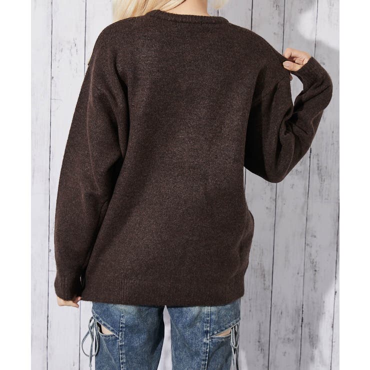 《遊びゴコロ×ゆるダボ感》レディース ビッグシルエット ニットプルオーバー | GORGE  | 詳細画像8 