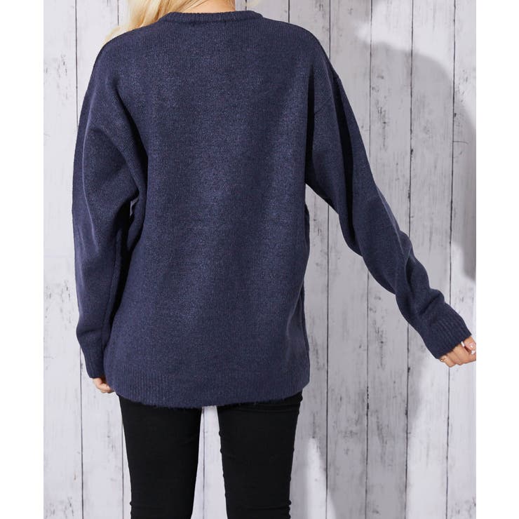 《遊びゴコロ×ゆるダボ感》レディース ビッグシルエット ニットプルオーバー | GORGE  | 詳細画像4 