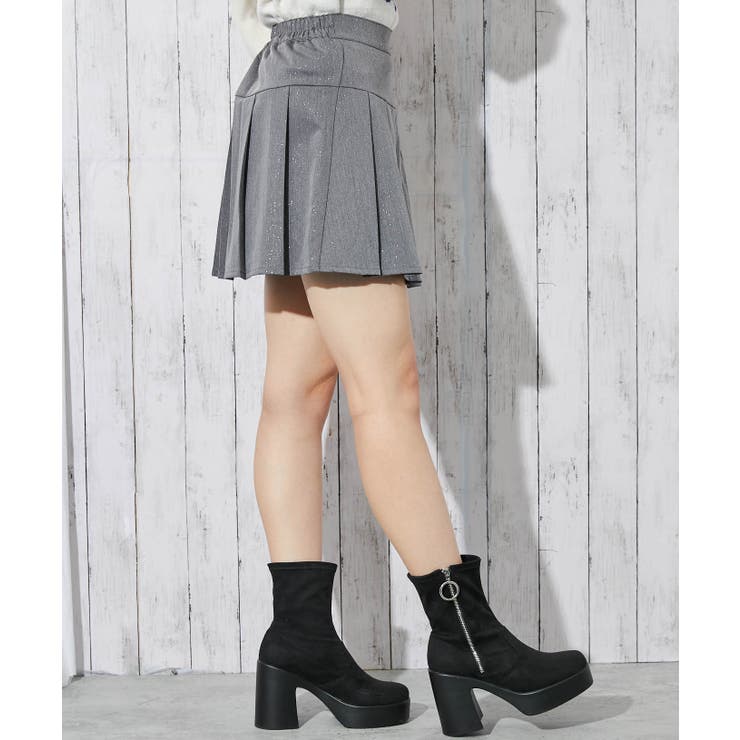 《ラメ入り×インパン付き》レディース プリーツミニスカート キラキラデザイン | GORGE  | 詳細画像7 