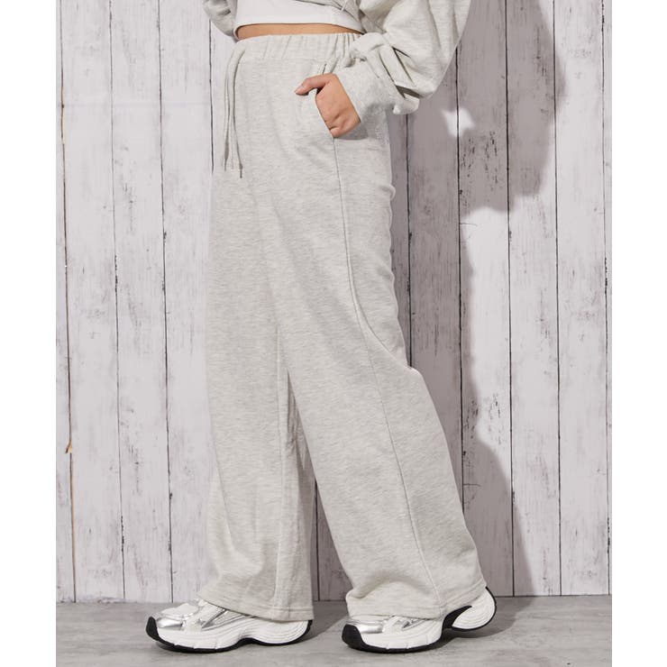 《キラキラロゴ×リラックスワイド》裏毛カジュアルパンツ | GORGE  | 詳細画像7 