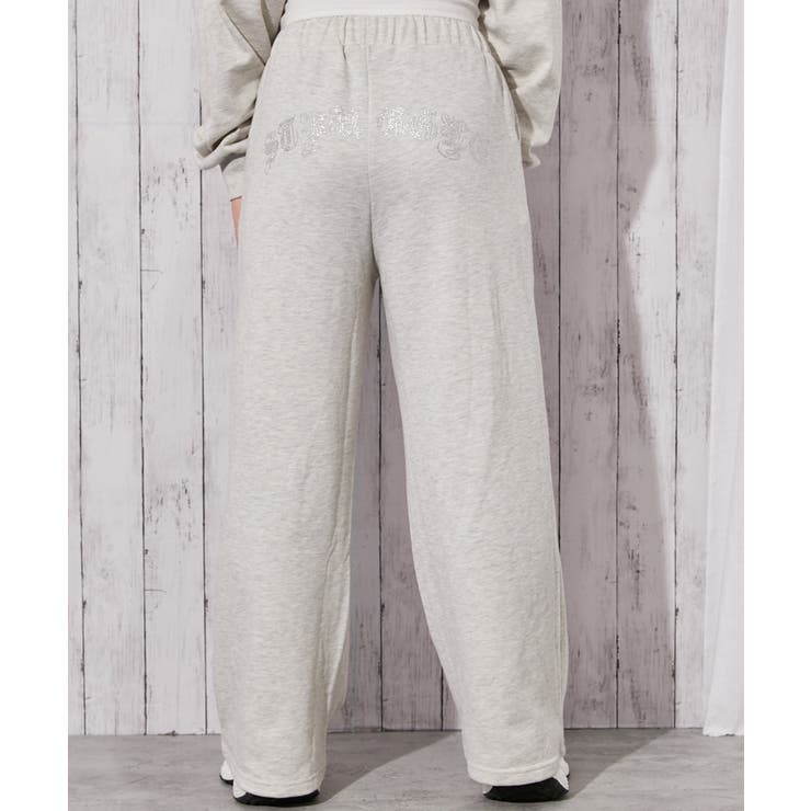 《キラキラロゴ×リラックスワイド》裏毛カジュアルパンツ | GORGE  | 詳細画像8 