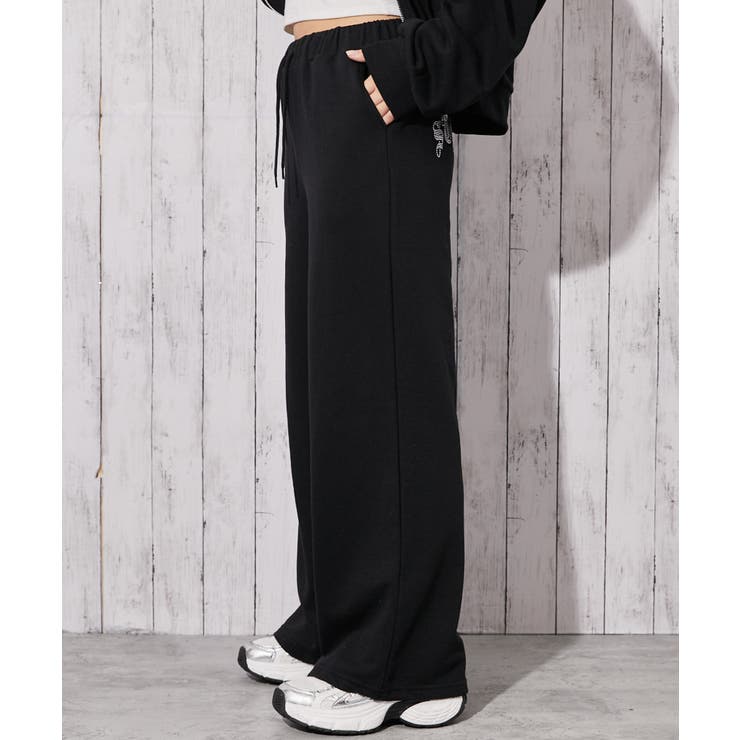 《キラキラロゴ×リラックスワイド》裏毛カジュアルパンツ | GORGE  | 詳細画像10 