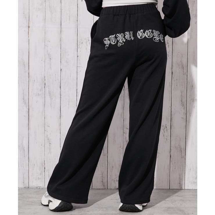 《キラキラロゴ×リラックスワイド》裏毛カジュアルパンツ | GORGE  | 詳細画像11 