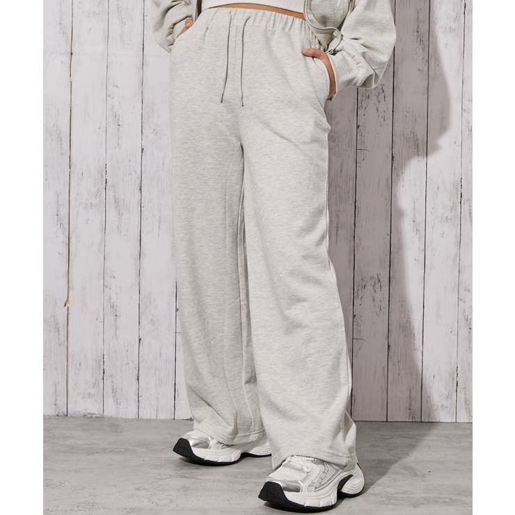 《キラキラロゴ×リラックスワイド》裏毛カジュアルパンツ | GORGE  | 詳細画像6 