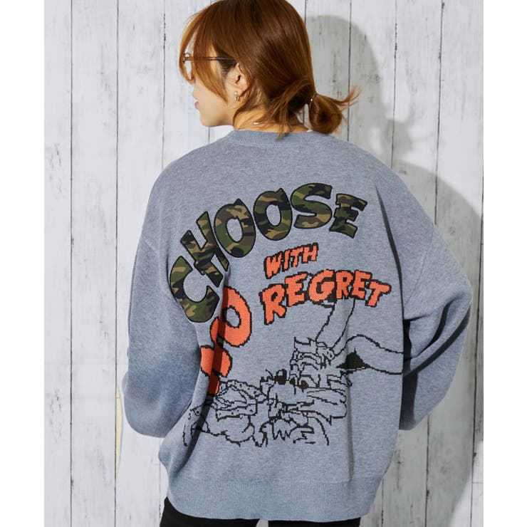 グレー | レディース ニットカーディガン ルーズシルエット | GORGE 