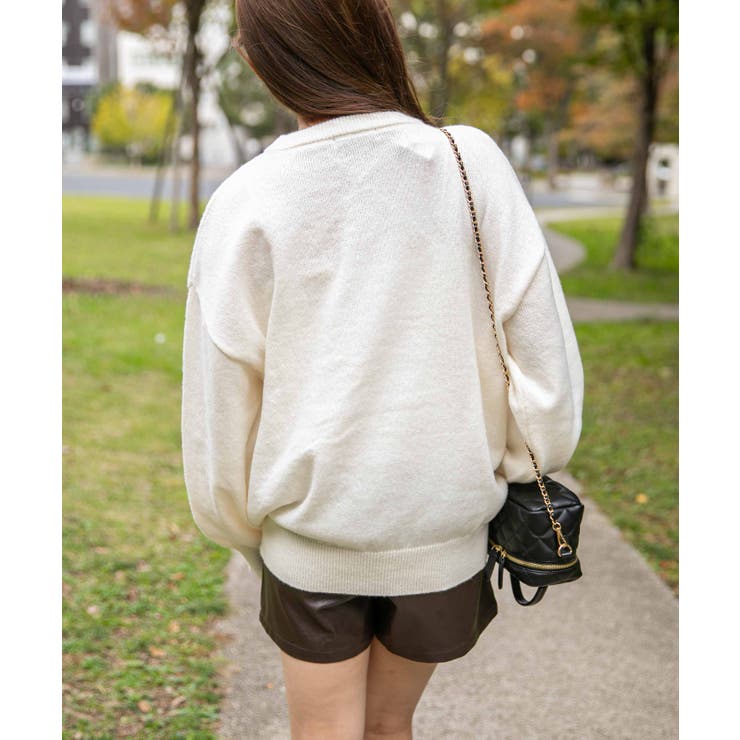 《ＢＩＧ ＤＯＧジャカード》レディース ニットプルオーバー 主役デザイン 秋冬 | GORGE  | 詳細画像3 