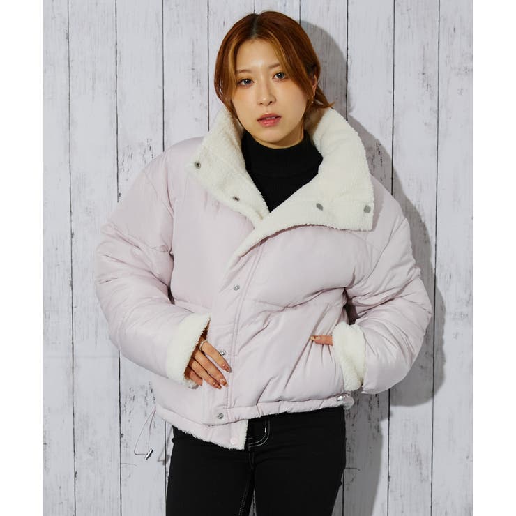 ピンク | レディース ボア×中綿ブルゾン あったか防寒アウター | GORGE 