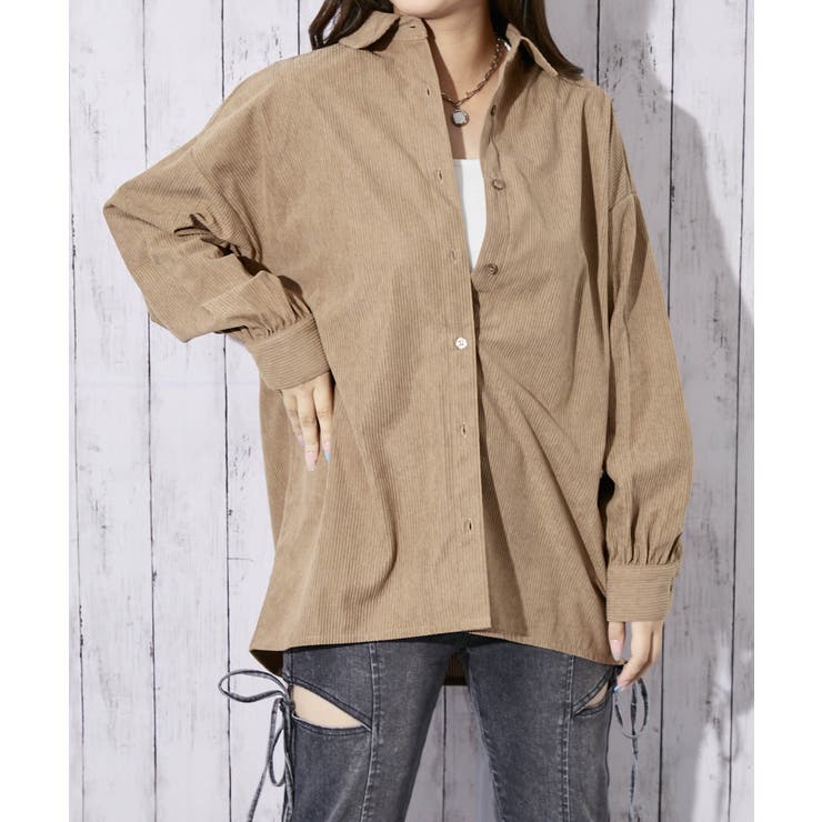 レディース コーデュロイ ビッグシャツ | GORGE  | 詳細画像1 