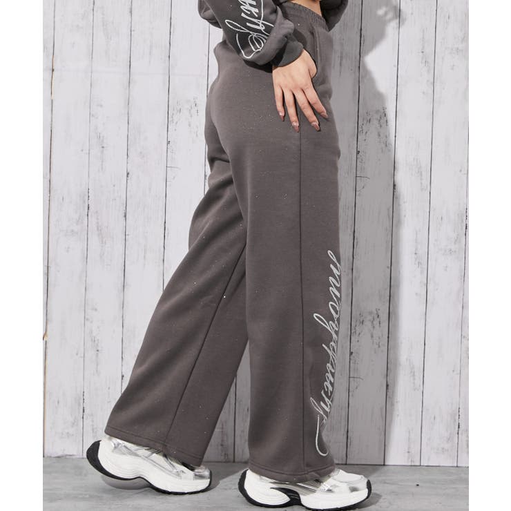 《筆記体ロゴ×裏起毛》セットアップ対応◎スウェットパンツ | GORGE  | 詳細画像14 