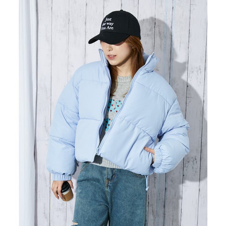 サックス | レディース 中綿ブルゾン 軽量アウター | GORGE 