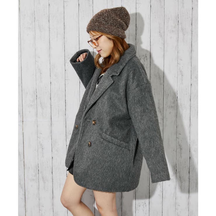 《ふんわりシャギー質感》レディース ハーフコート あったかアウター 秋冬 | GORGE  | 詳細画像11 