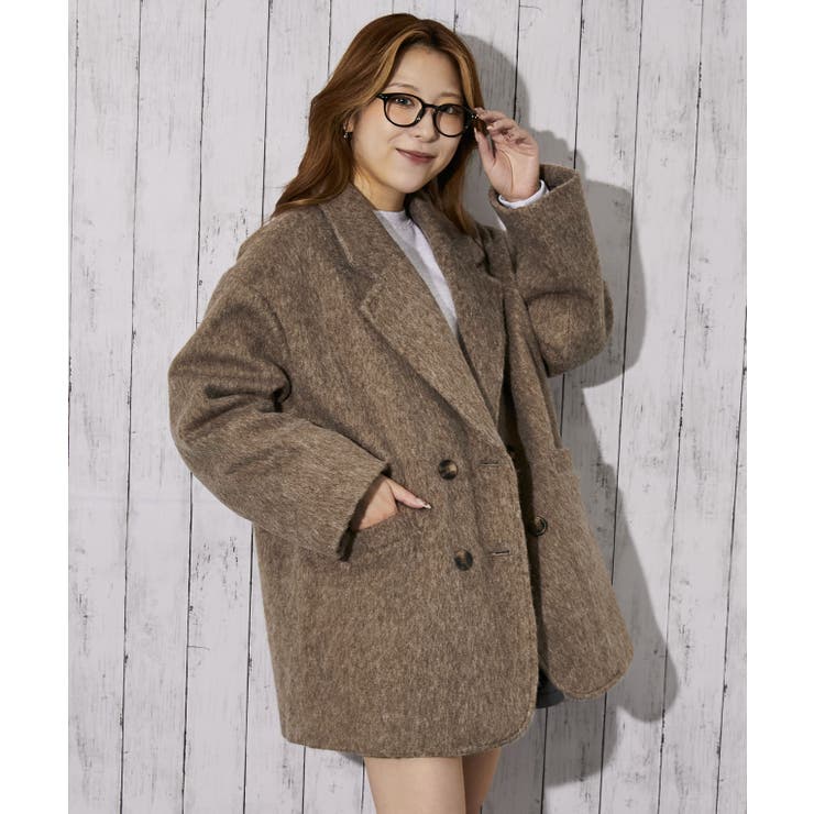 《ふんわりシャギー質感》レディース ハーフコート あったかアウター 秋冬 | GORGE  | 詳細画像2 