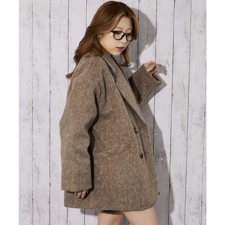 《ふんわりシャギー質感》レディース ハーフコート あったかアウター 秋冬 | GORGE  | 詳細画像3 