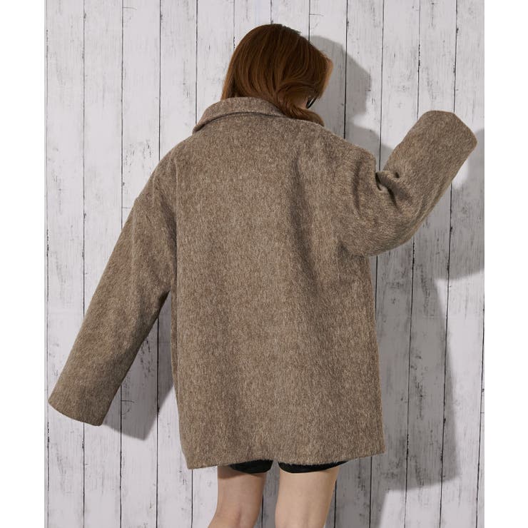 《ふんわりシャギー質感》レディース ハーフコート あったかアウター 秋冬 | GORGE  | 詳細画像4 