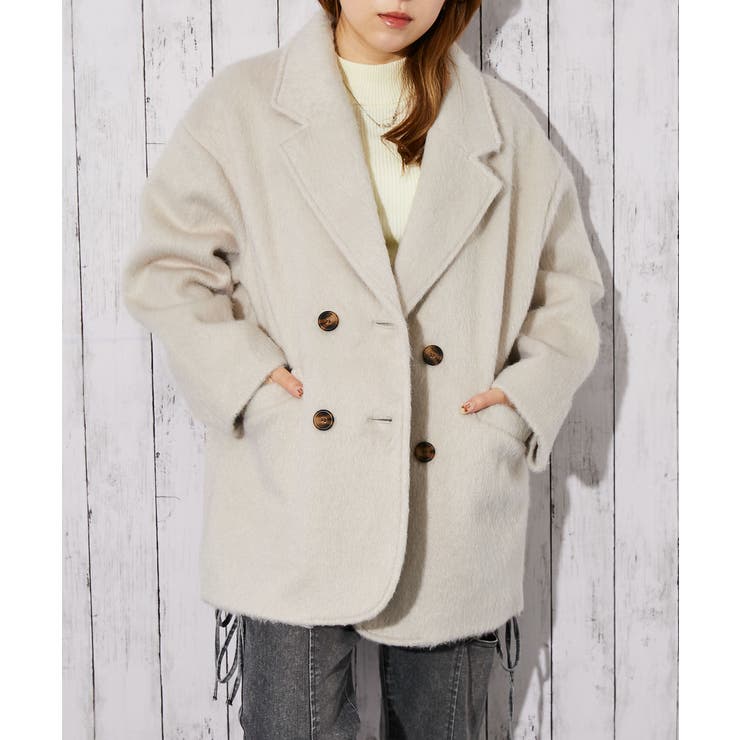 《ふんわりシャギー質感》レディース ハーフコート あったかアウター 秋冬 | GORGE  | 詳細画像5 