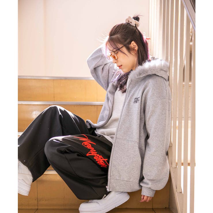 《ファーフード×裏起毛》レディース ジップパーカー カジュアル 秋冬 | GORGE  | 詳細画像2 