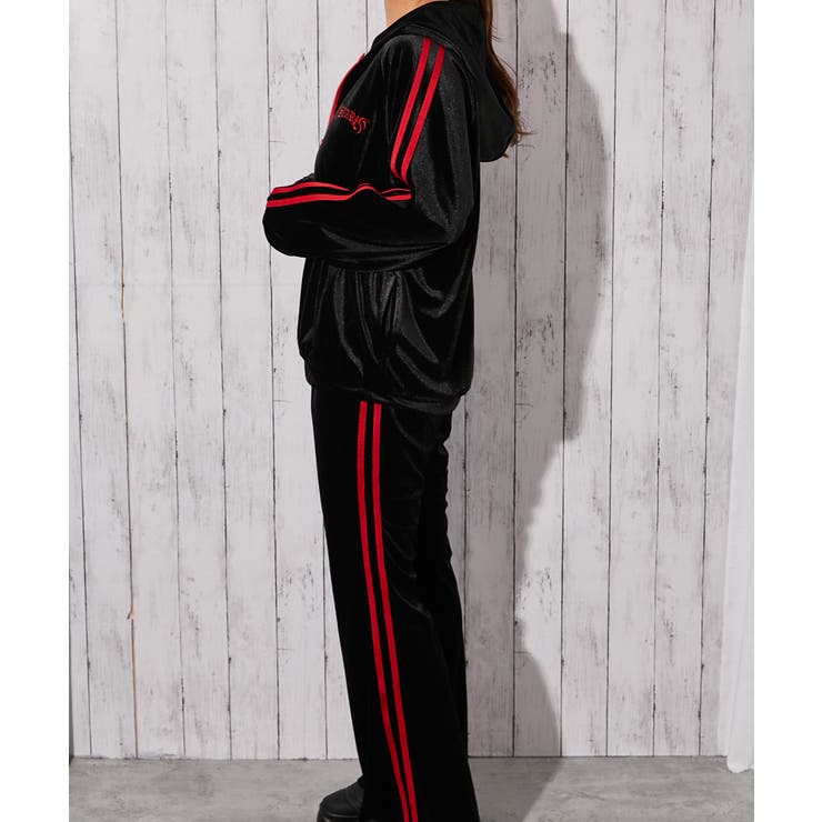 《ベロア×ドラゴン刺繍》サイドラインジップパーカー | GORGE  | 詳細画像11 