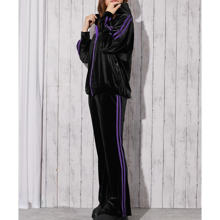 《ベロア×ドラゴン刺繍》サイドラインジップパーカー | GORGE  | 詳細画像6 