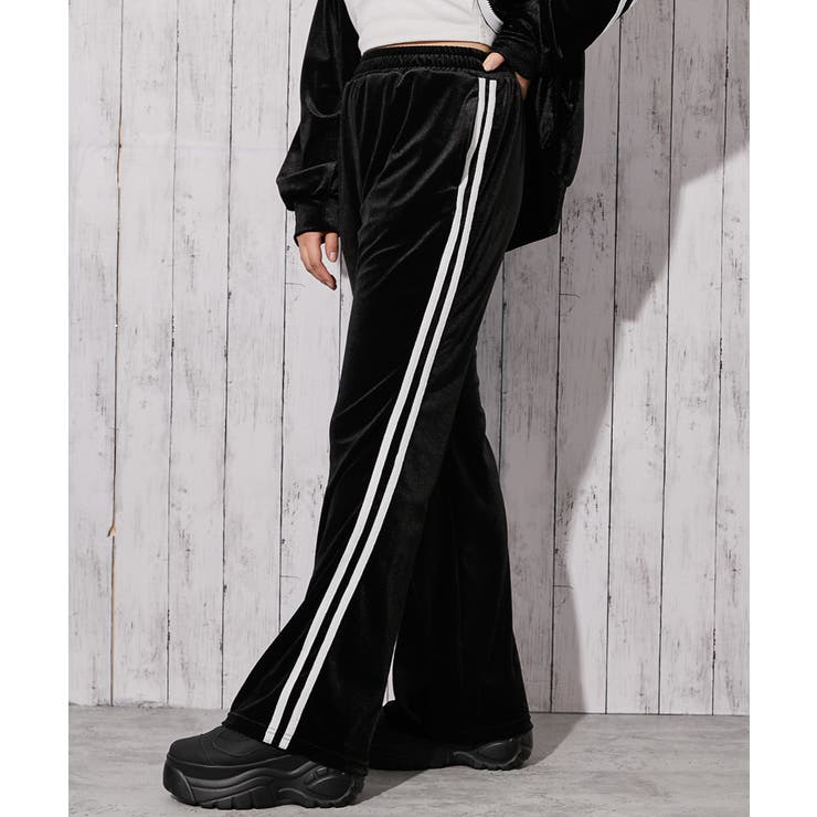 《ベロア×ドラゴン刺繍》サイドラインストレートパンツ | GORGE  | 詳細画像4 