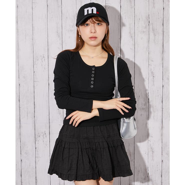 ブラック | 《ヘンリーネック仕様》カットソー／春秋／全３色 | GORGE 