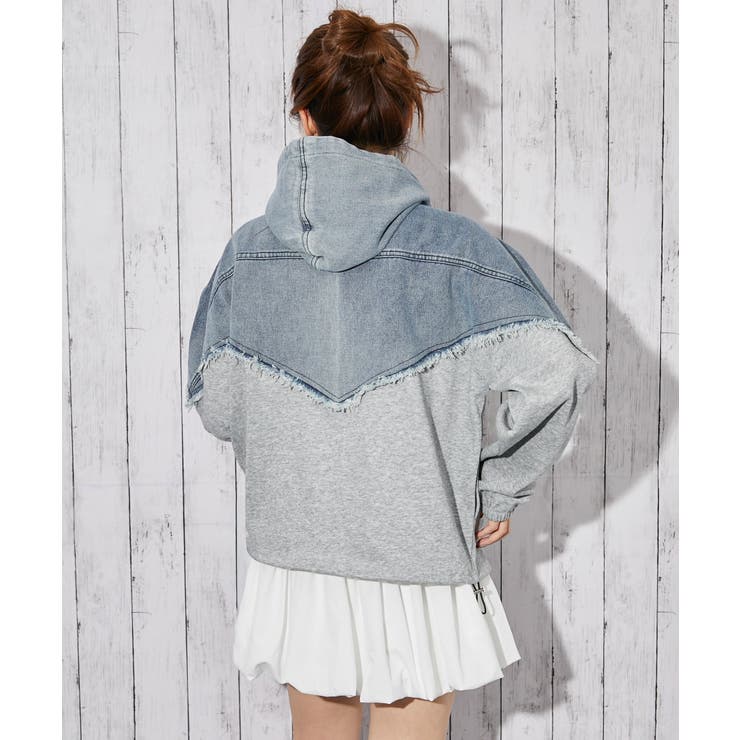 《デニム切り替え×フード付き》ブルゾン／秋冬春／全２色 | GORGE  | 詳細画像10 