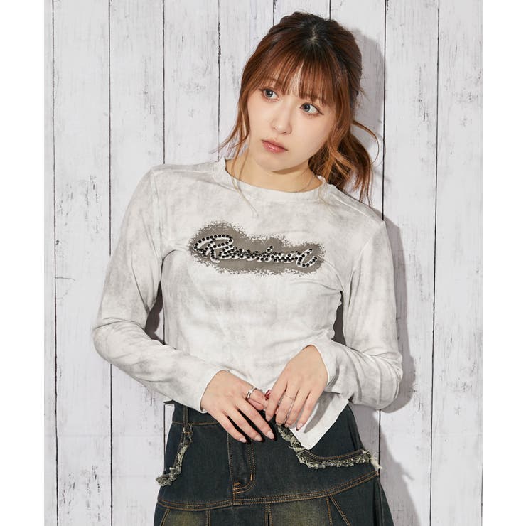 《ムラ染め×アシンメトリー》カットソー／秋冬春／全３色 | GORGE  | 詳細画像2 