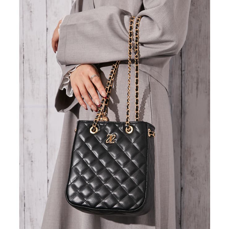 ブラック | 《キルティング・２ＷＡＹ》ショルダーバッグ／フェミニン×カジュアル／全３色 | GORGE 
