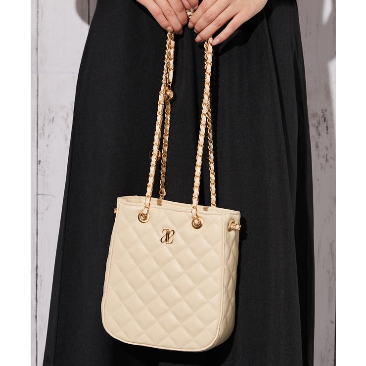 アイボリー | 《キルティング・２ＷＡＹ》ショルダーバッグ／フェミニン×カジュアル／全３色 | GORGE 