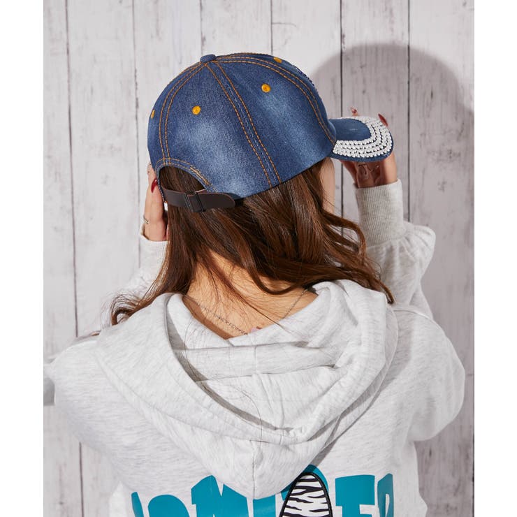 《アメリカ国旗×ラインストーン》デニムキャップ／オールシーズン | GORGE  | 詳細画像4 