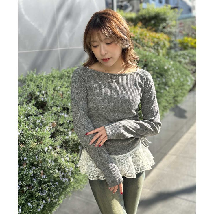 《リブ素材×キャミセット》アンサンブルリブトップス／秋冬春 | GORGE  | 詳細画像9 