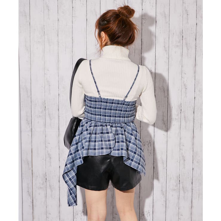 《チェック柄×リボンデザイン》キャミソール／春夏／全３色 | GORGE  | 詳細画像4 