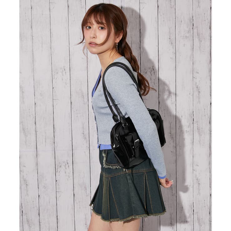 《レイヤード配色×リブ素材》Ｖネックカーディガン／秋冬春 | GORGE  | 詳細画像5 