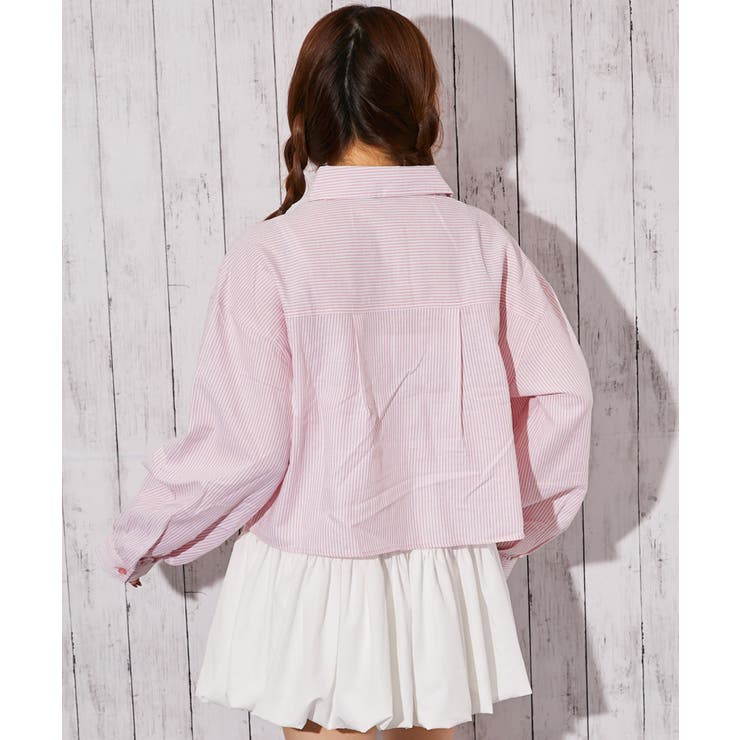 《ダブルドロスト・ストライプ》シャツ／フェミニン×Ｙ２Ｋ／春夏／全３色 | GORGE  | 詳細画像8 